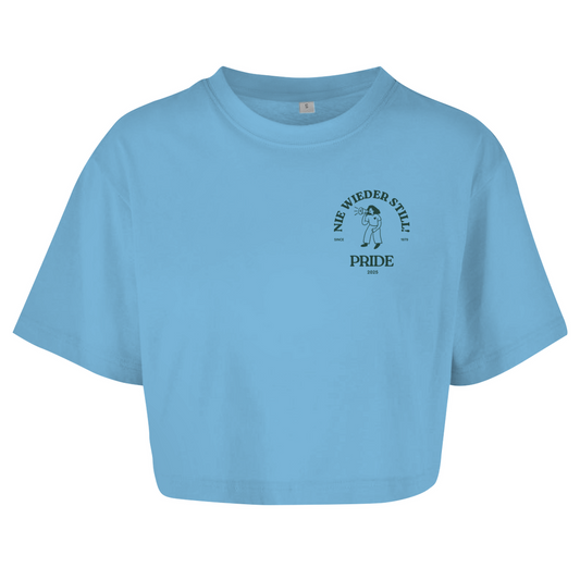 Oversize Crop Top "Nie wieder still! 2025"