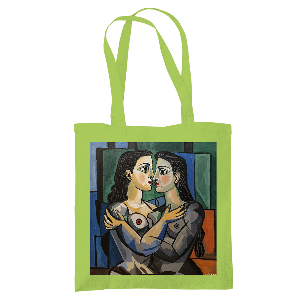 Jutebeutel mit Kuss Print im Stil von Pablo Picasso