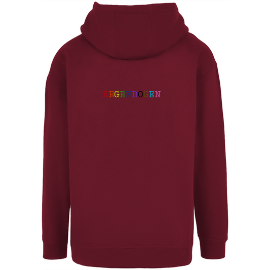 Oversize Hoodie mit Kordel "Regenbogen"