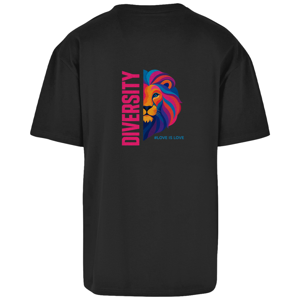 Oversize T-Shirt "DIVERSITY LION"