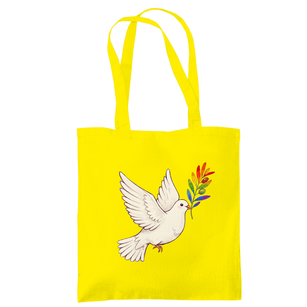 Jutebeutel "Friedenstaube Pride Edition"