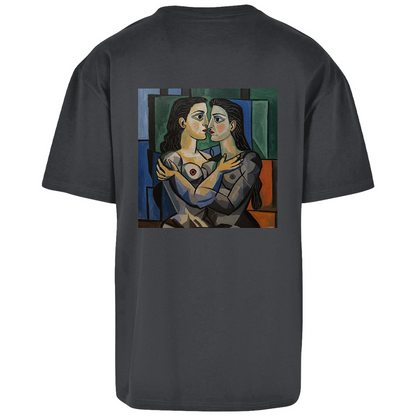 Oversize T-Shirt mit Kuss Print im Stil von Pablo Picasso