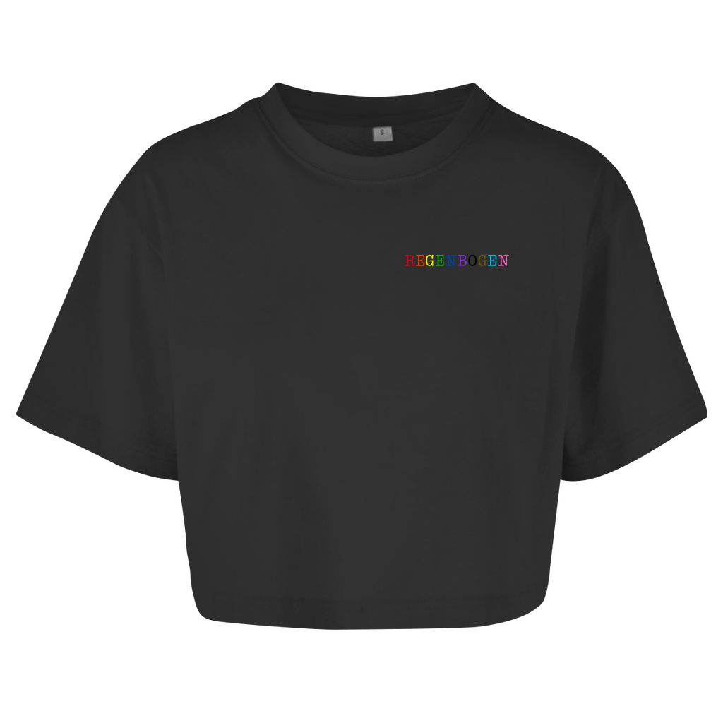 Oversize Crop Top "Regenbogen"