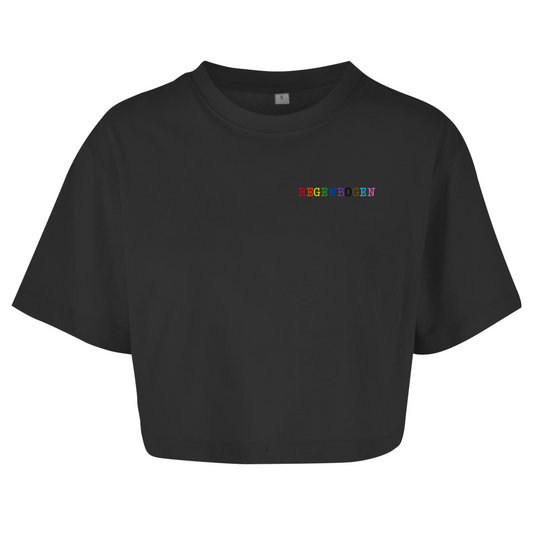 Oversize Crop Top "Regenbogen"