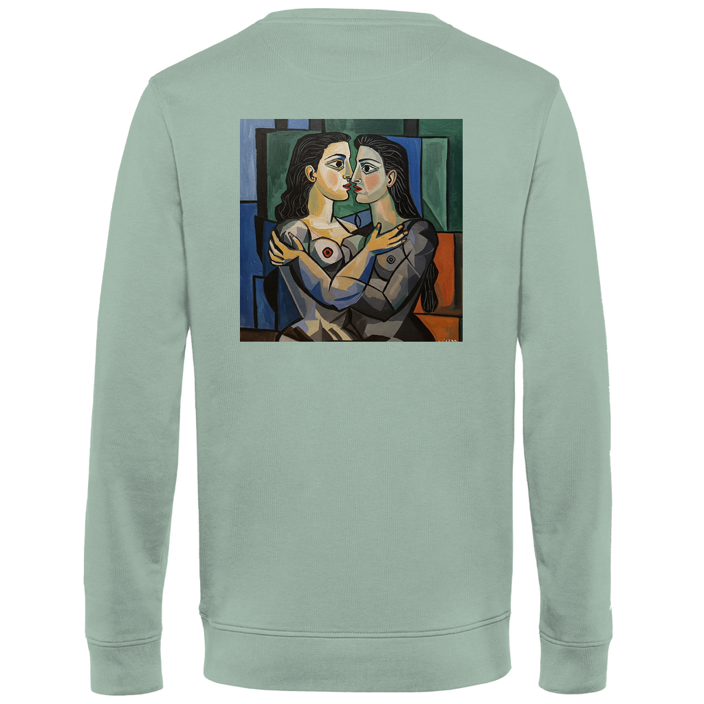 Pullover mit Kuss Print im Stil von Pablo Picasso