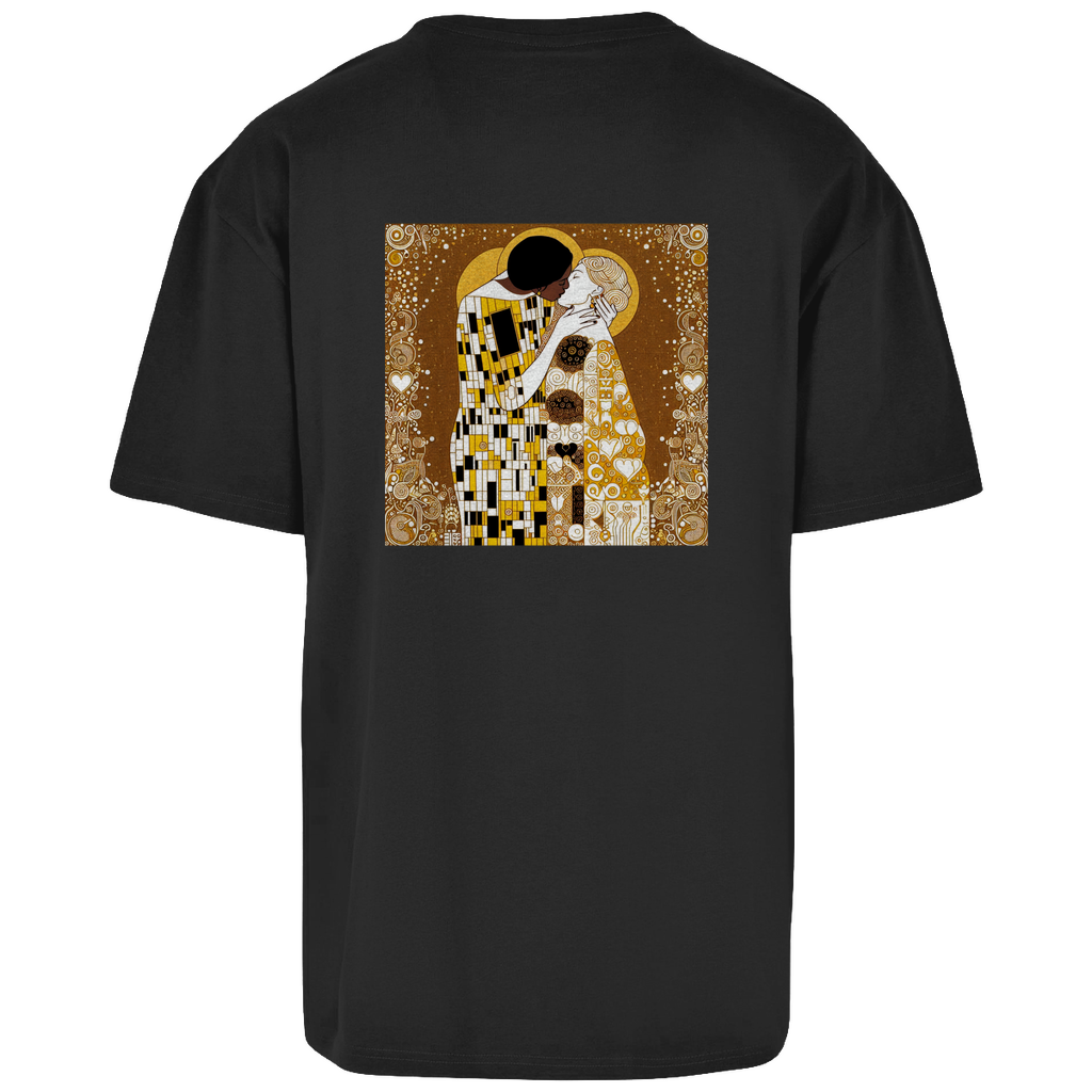 Oversize T-Shirt mit Kuss Print im Stil von Gustav Klimt