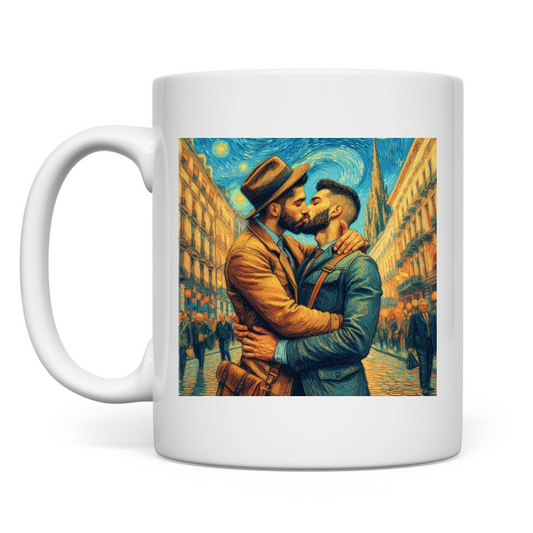 Tasse mit Kuss Print im Stil von Van Gogh