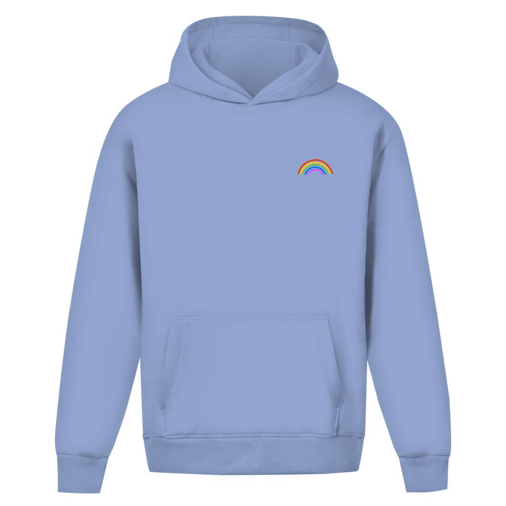Oversize Hoodie ohne Kordel mit "Rainbow"