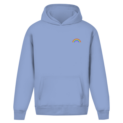 Oversize Hoodie ohne Kordel mit "Rainbow"