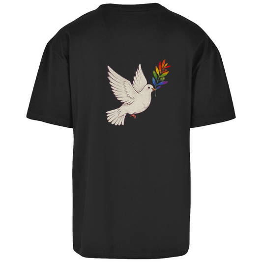 Oversize T-Shirt Friedenstaube Pride Edition