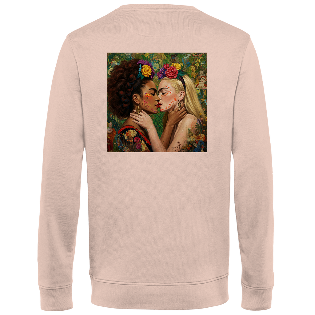 Pullover mit Kuss Print im Stil von Frida Kahlo