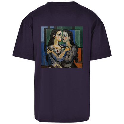 Oversize T-Shirt mit Kuss Print im Stil von Pablo Picasso