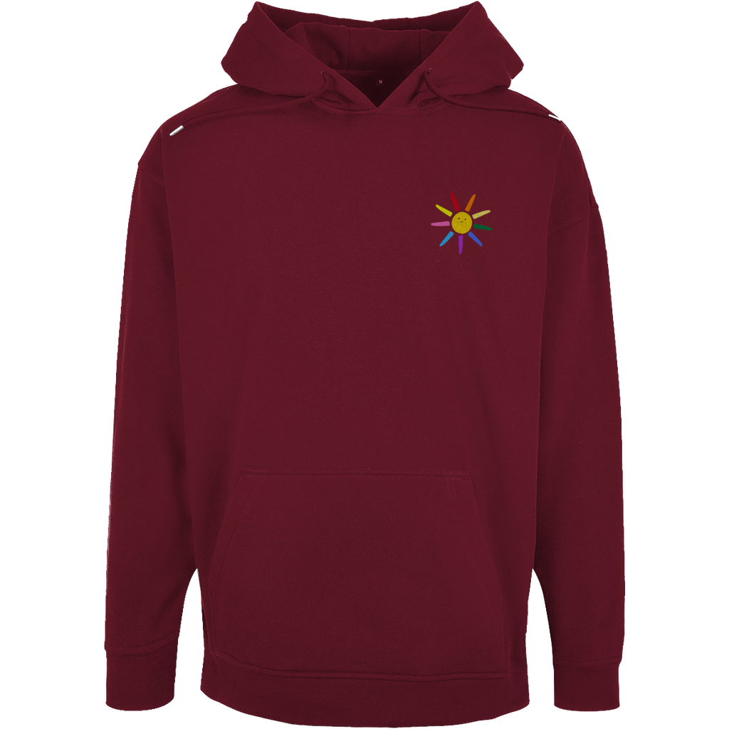 Oversize Hoodie mit Kordel und Print "Sunny Day"