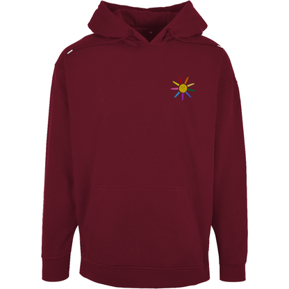 Oversize Hoodie mit Kordel und Print "Sunny Day"