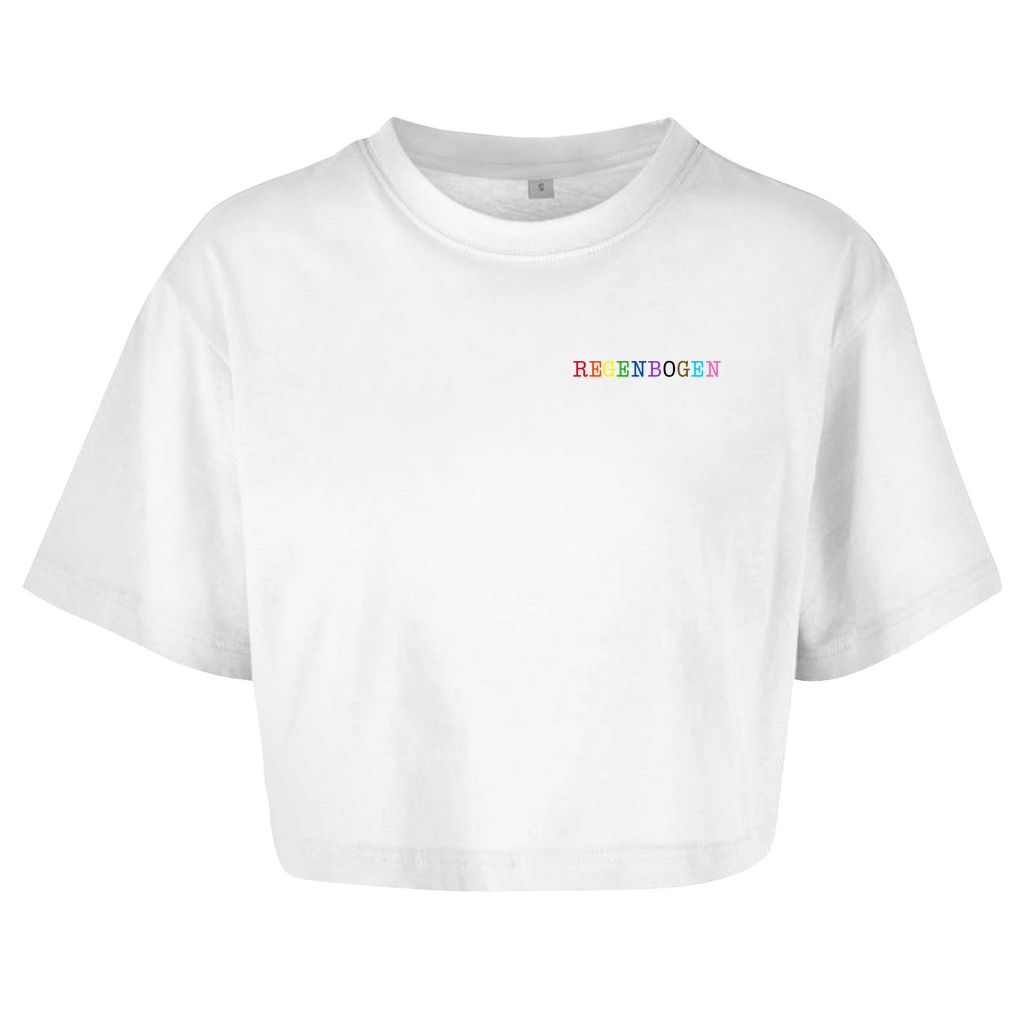 Oversize Crop Top "Regenbogen"