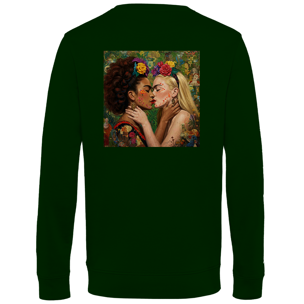 Pullover mit Kuss Print im Stil von Frida Kahlo