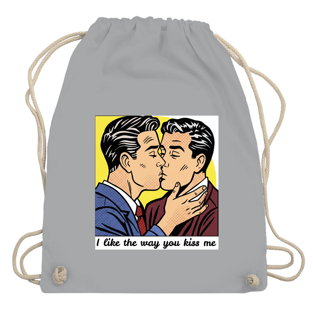 Pride Beutel mit Kuss Print im Stil von Roy Lichtenstein
