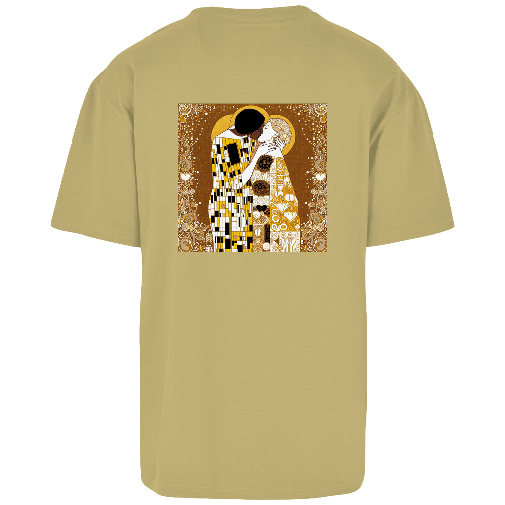 Oversize T-Shirt mit Kuss Print im Stil von Gustav Klimt