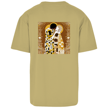 Oversize T-Shirt mit Kuss Print im Stil von Gustav Klimt