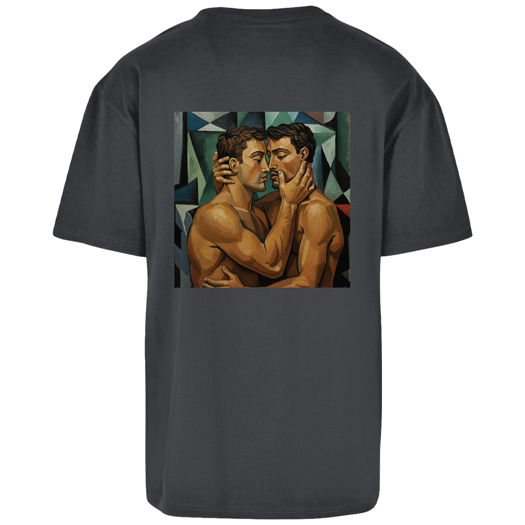 Oversize T-Shirt mit Kuss Print im Stil von Pablo Picasso