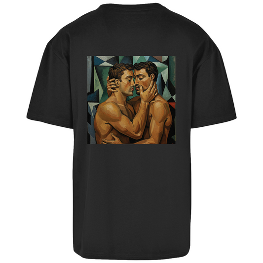 Oversize T-Shirt mit Kuss Print im Stil von Pablo Picasso