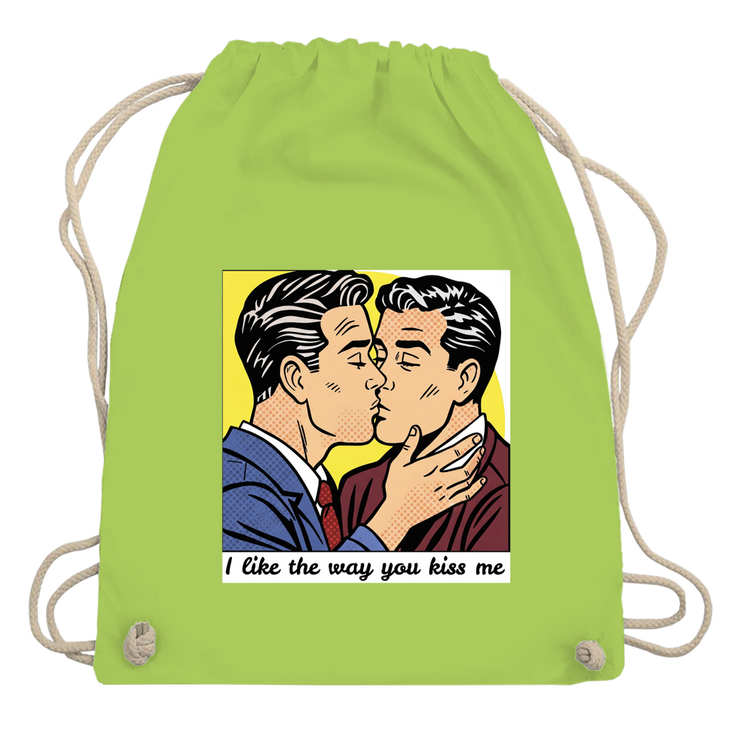 Pride Beutel mit Kuss Print im Stil von Roy Lichtenstein