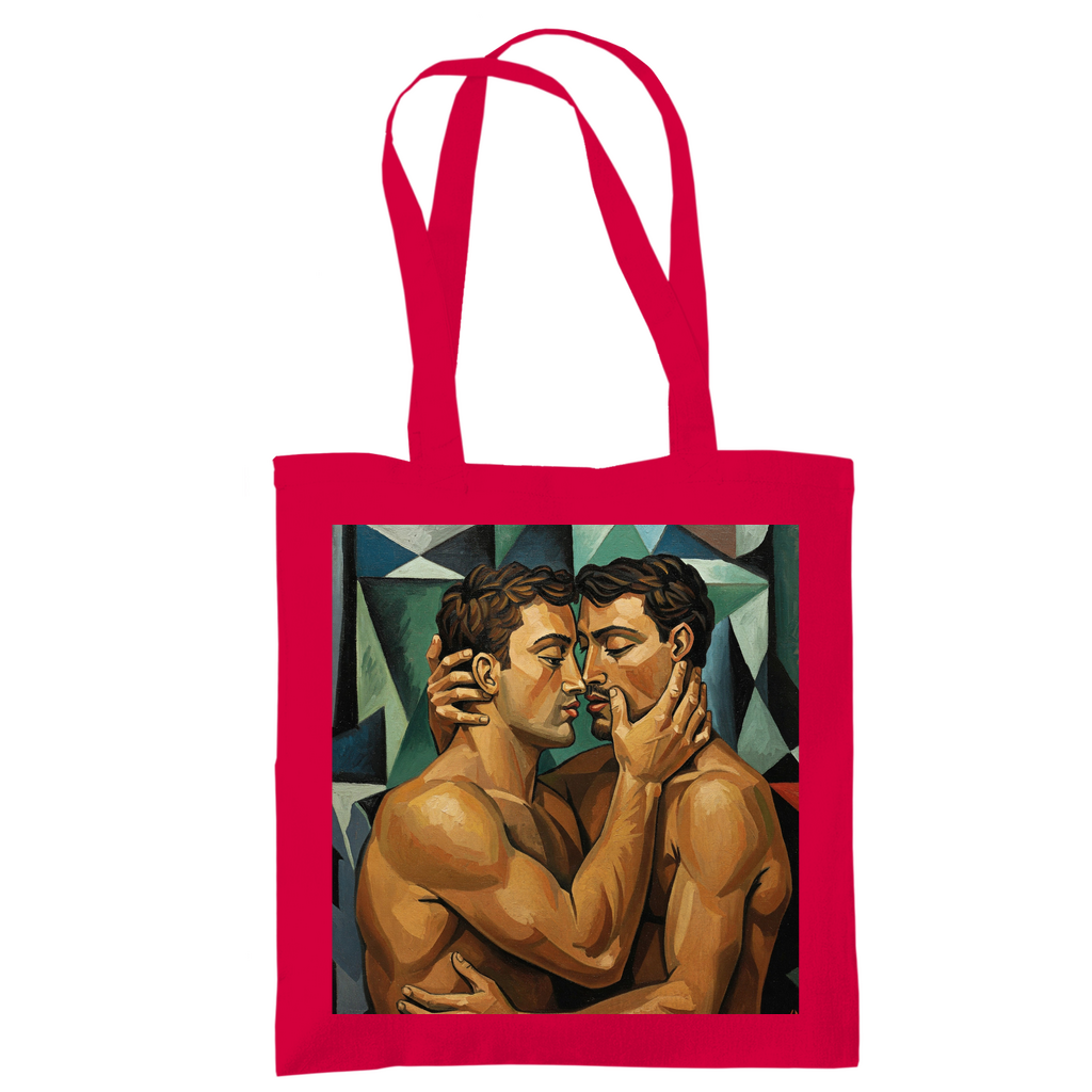 Jutebeutel mit Kuss Print im Stil von Pablo Picasso
