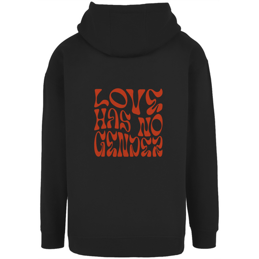 Oversize Hoodie mit Kordel "Love has no Gender"