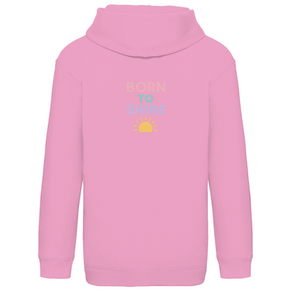 Kids Basic Kaputzenpullover Print "Born to Shine"