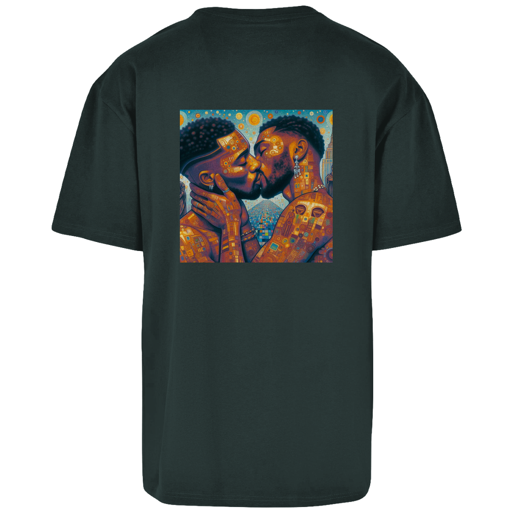 Oversize T-Shirt mit Kuss Print im Stil von Gustav Klimt