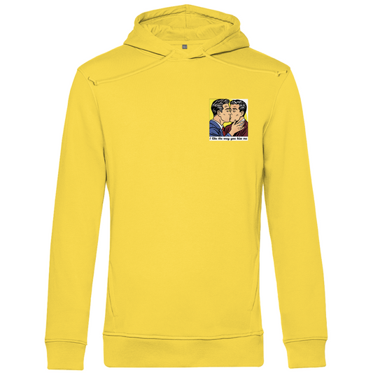 Hoodie mit Kordel und Kuss Print im Stil von Roy Lichtenstein