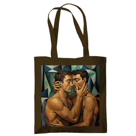 Jutebeutel mit Kuss Print im Stil von Pablo Picasso