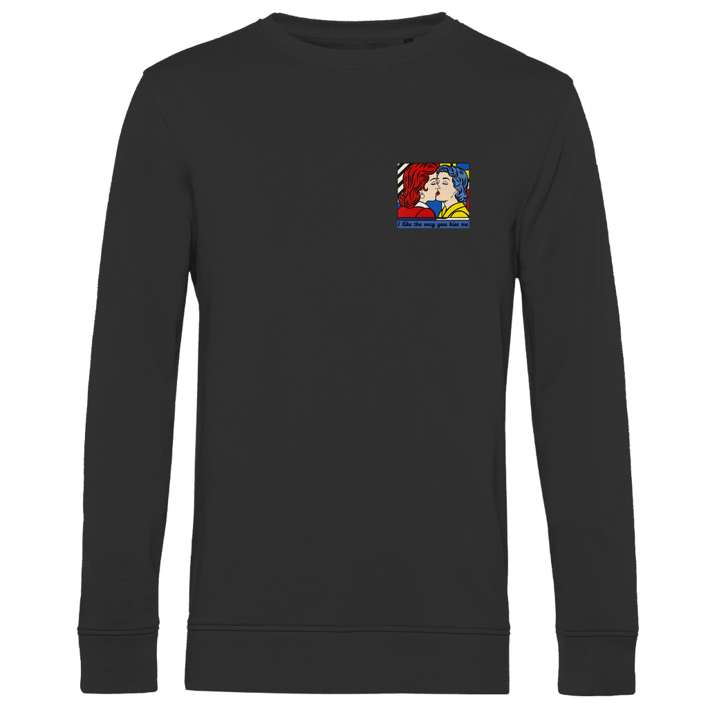 Pullover mit Kuss Print im Stil von Roy Lichtenstein