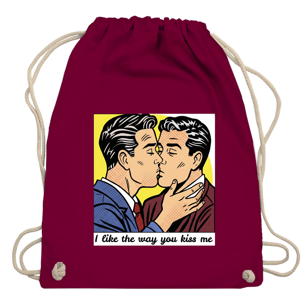 Pride Beutel mit Kuss Print im Stil von Roy Lichtenstein