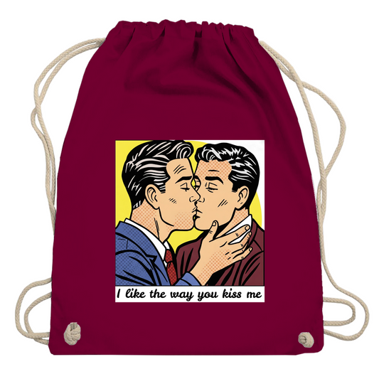 Pride Beutel mit Kuss Print im Stil von Roy Lichtenstein