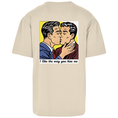 Oversize T-Shirt mit Kuss Print im Stil von Roy Lichtenstein