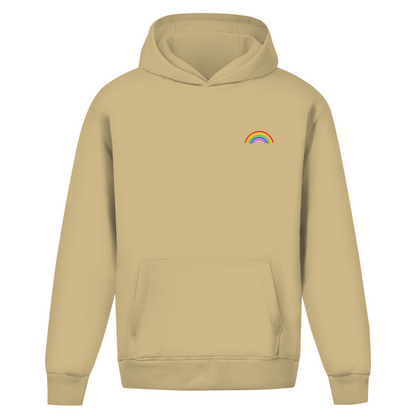 Oversize Hoodie ohne Kordel mit "Rainbow"