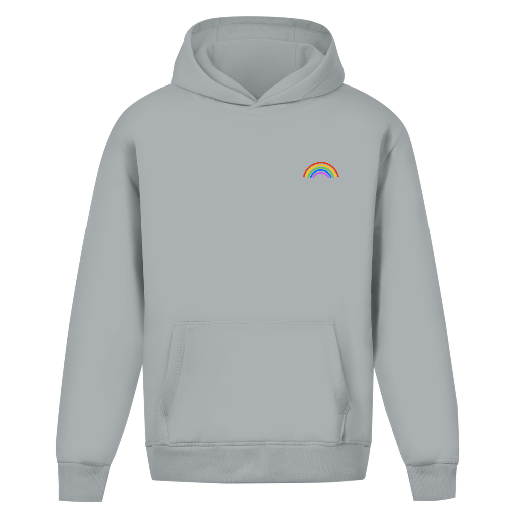 Oversize Hoodie ohne Kordel mit "Rainbow"