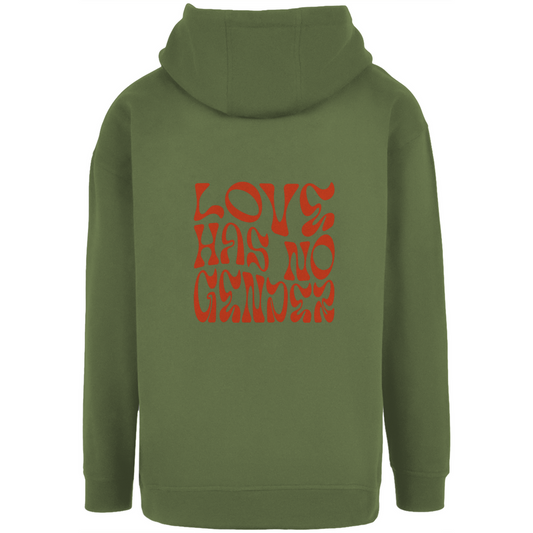 Oversize Hoodie mit Kordel "Love has no Gender"