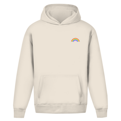 Oversize Hoodie ohne Kordel mit "Rainbow"
