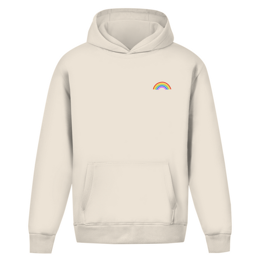 Oversize Hoodie ohne Kordel mit "Rainbow"