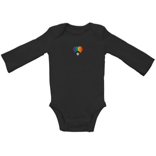 Baby Bio Body Langarm Print LGBTQAI+ Herz