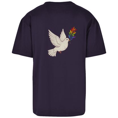 Oversize T-Shirt Friedenstaube Pride Edition