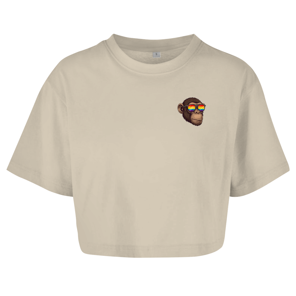 Oversize Crop Top "Pride Monkey"