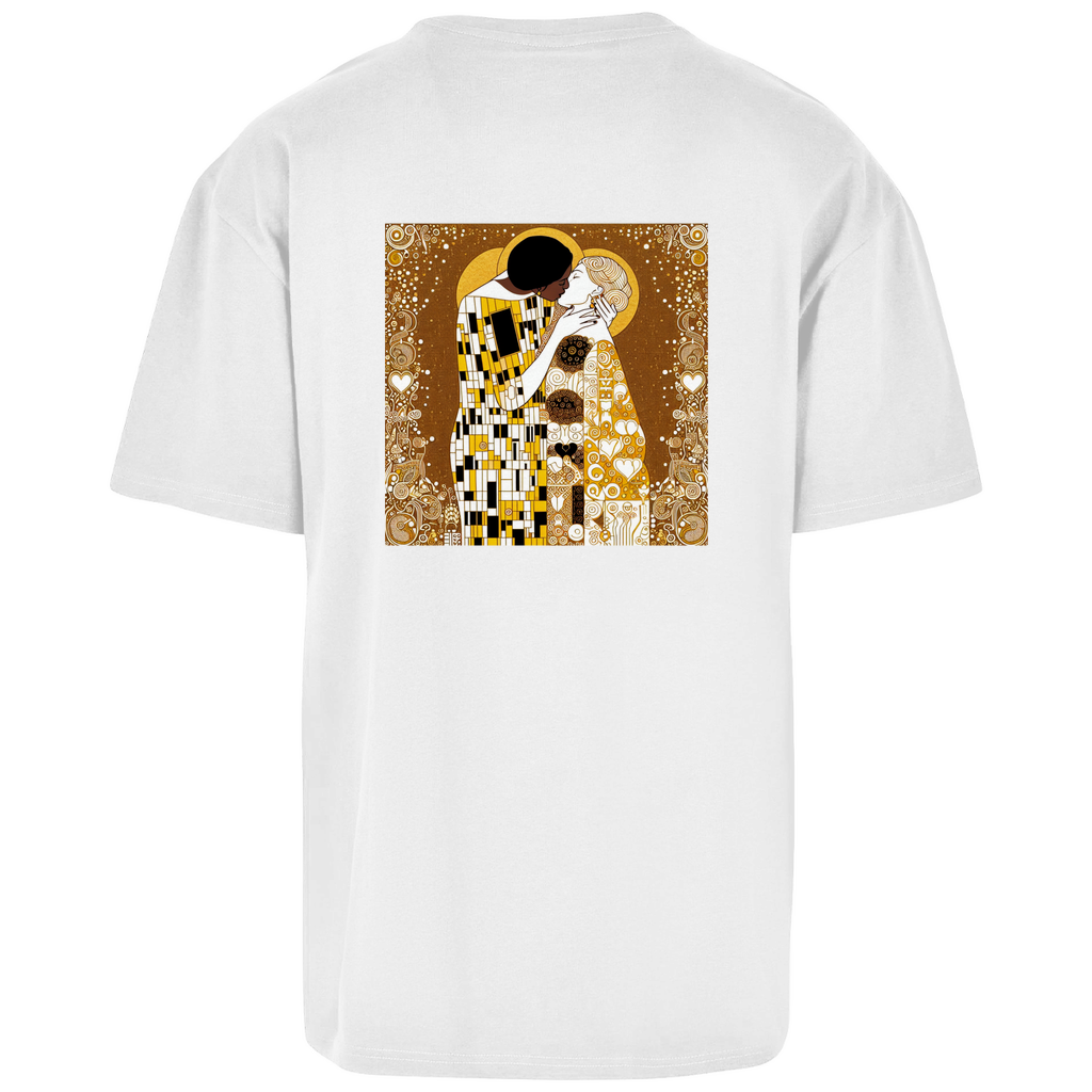 Oversize T-Shirt mit Kuss Print im Stil von Gustav Klimt