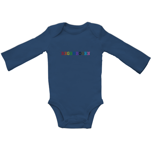 Baby Bio Body Langarm Print "Regenbogen"