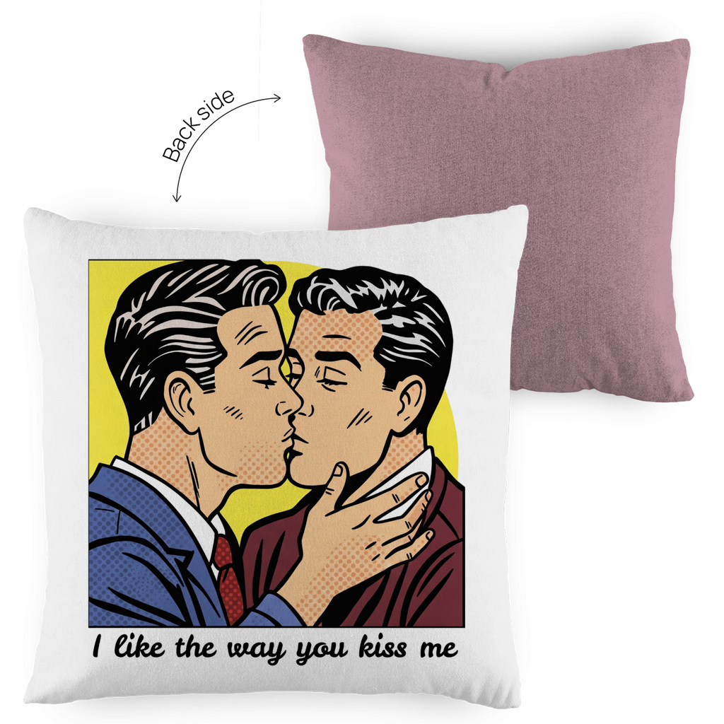 Kissen mit Kuss Print im Stil von Roy Lichtenstein