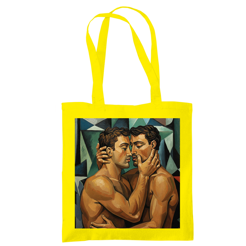 Jutebeutel mit Kuss Print im Stil von Pablo Picasso