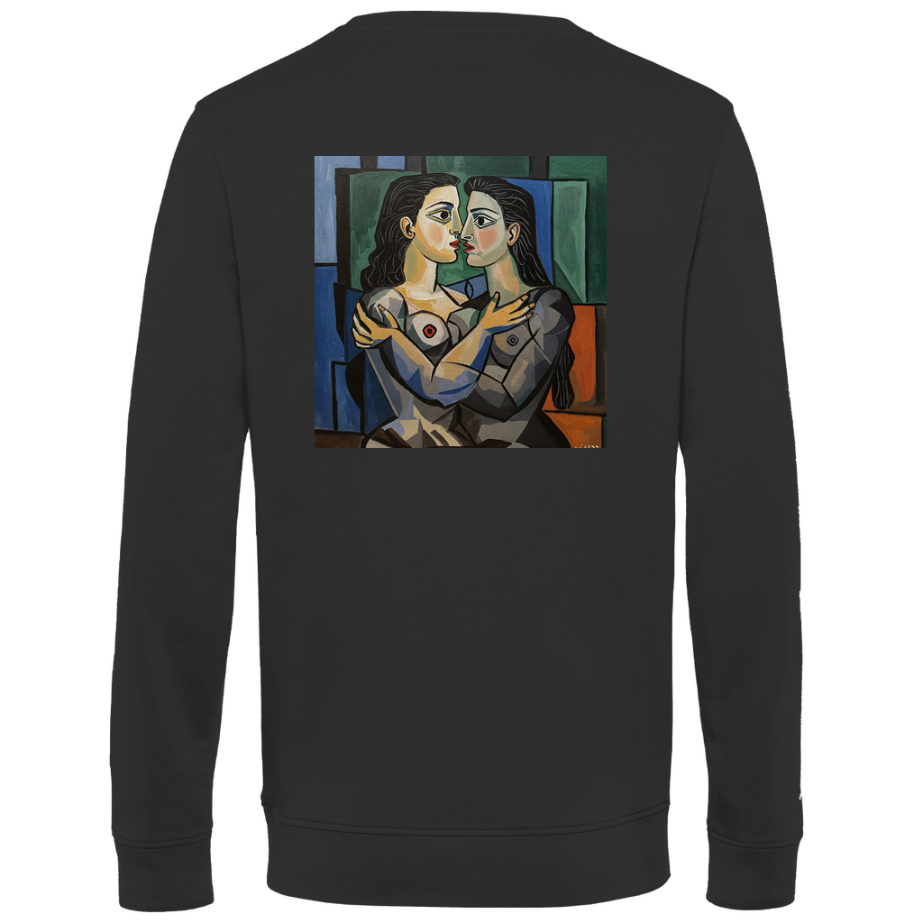 Pullover mit Kuss Print im Stil von Pablo Picasso