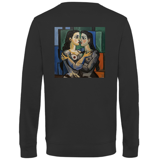 Pullover mit Kuss Print im Stil von Pablo Picasso